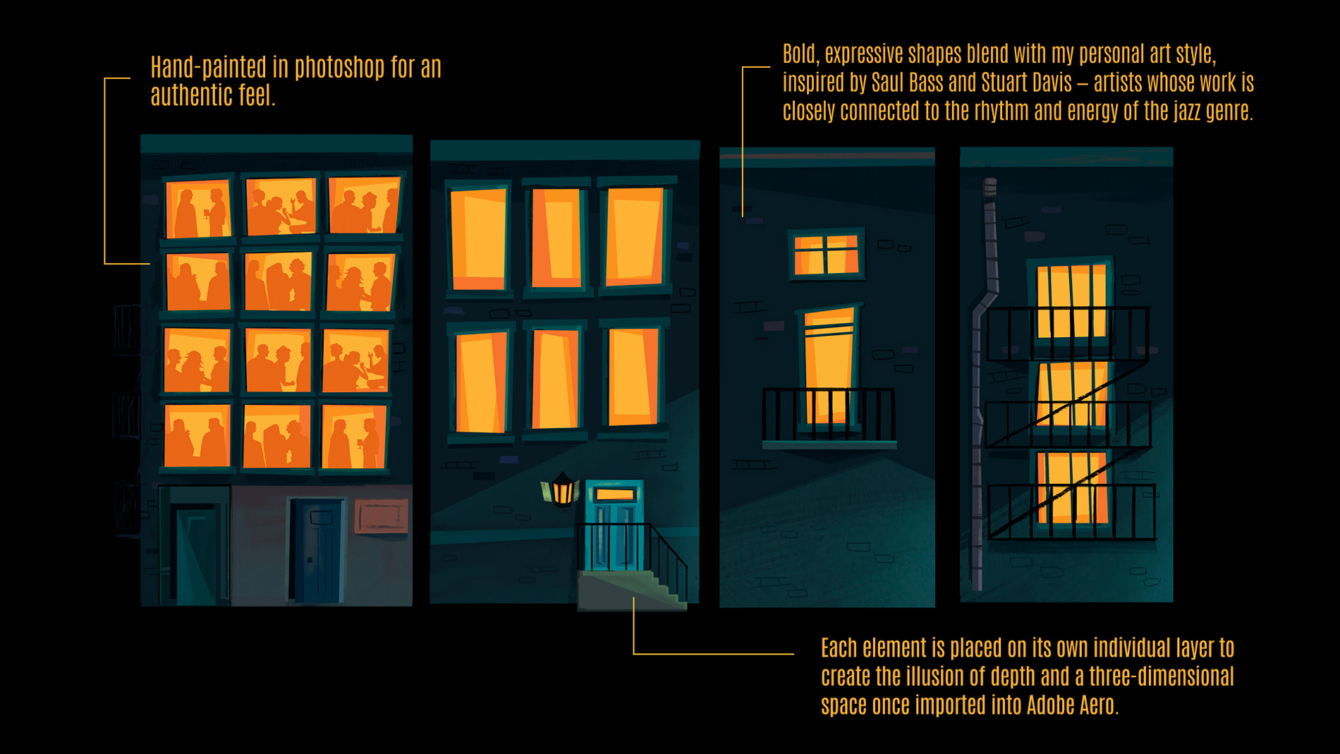 Maj 2ornd AR Illustrated buildings